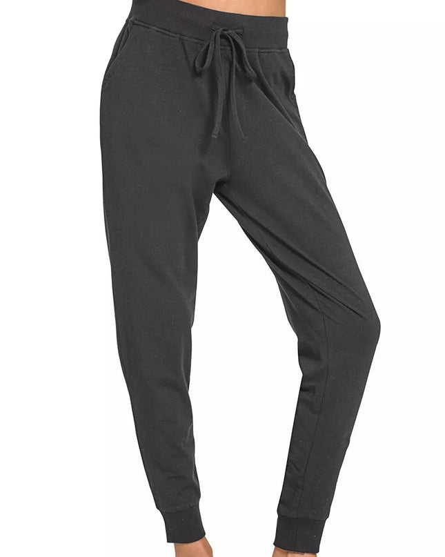 Zenana Drawstring Cotton Joggers with Pockets - Sleekdenim.com