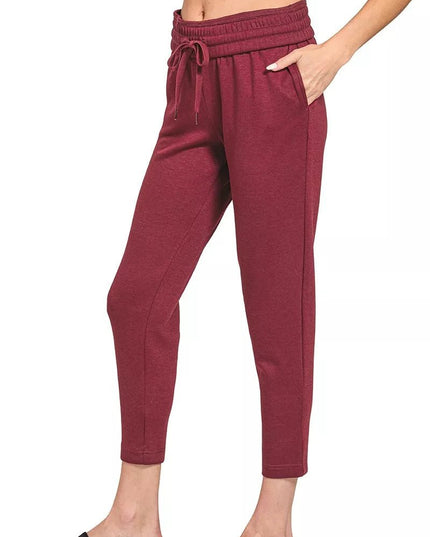 Zenana Scuba Capri Sweatpants with Pocket - Sleekdenim.com