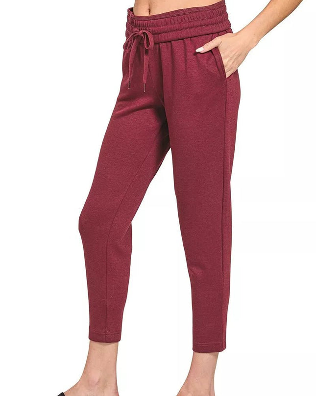 Zenana Scuba Capri Sweatpants with Pocket - Sleekdenim.com